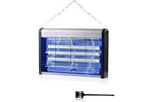 GDSODE 2025 Upgraded Electric Bug Zapper, 30W Indoor Fly Trap with 3 UV Lamps, Dual High-Voltage Grid, Removable Tray & Hanging Chain, Ideal for Home, Office, Kitchen, Business Use