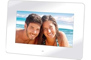Trevi DPL 2210 7" Blanco Marco fotográfico Digital - Marco Digital (17,8 cm (7"), 480 x 234 Pixeles, LED, 16:10, JPG, MMC,SD)