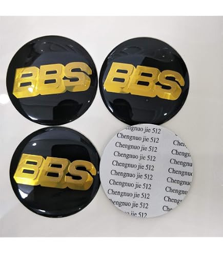 Cache-moyeux Pour Jantes BBS - Lot De 4, Tailles 56mm, 60mm, 68mm, 70mm, En Alliage De Zinc Et ABS