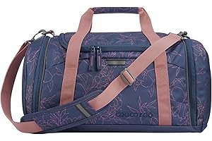 ‎COOCAZOO coocazoo Sporttasche „Sweet Rose”, lila-rosa, Hauptfach, Nasswäschefach, Seitentasche, Reflektoren, 20 Liter, ab der 3. Klasse