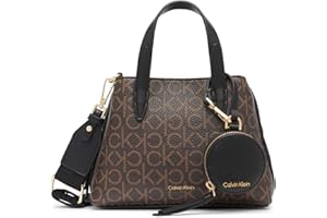 Calvin Klein Women's Millie 2 in 1 Triple Compartment Mini Satchel Crossbody 2 in 1 Triple Compartment Mini Satchel Crossbody