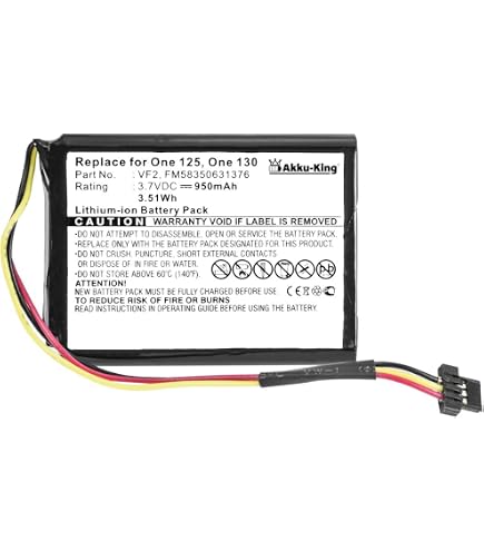 Batteria Di Ricambio NavGear A505068G - Li-Polymer 3,7 V 2000 MAh/7,4 Wh Per Navigatori GPS