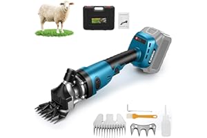 CATOLSSS Akku-Schafschere Schermaschine für Makita 18V Akku,850W 2800 U/min 3 Gang Bürstenloser Wollschere für Nutzviehbedarf zum Rasieren von Fellwolle bei Schafen, Ziegen und schmutzigen Rindern (ohne Akku)