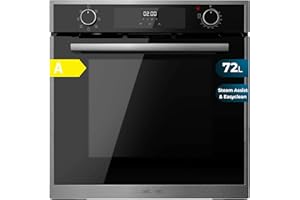 Cecotec Four Multifonction 60cm Bolero Hexa M226000 Edge A. 2800W, 72L, 7 Fonctions, Mode Grill, Grill ventilé, Mode Convection, Defrost, Base vapeur X2, Steam EasyClean, Steam Assist