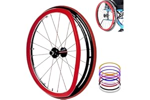 JKLAND Rollstuhl-Schiebefelgen-Abdeckungen, Hinterrad-Sport-Rollstuhl-Abdeckung, Silikon-Handschub-Abdeckung, verbessert den Grip und die Traktion (Color : D, Größe : 24 inches)