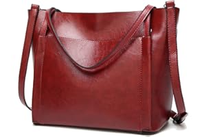 Coolives Borsa Tote con Tracolla da Donna Secchiello Borse a mano a Spalla in Pelle PU per Signora