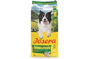 JOSERA Adult Lachs & Kartoffel (1 x 12,5 kg) | Premium Trockenfutter für ausgewachsene Hunde (auch Senioren) | Monoprotein - 100% Lachs | wenig Protein | getreidefrei | Hundefutter | 1er Pack