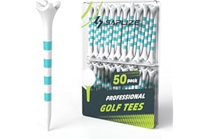 SAPLIZE Golf Tees Plastik 50 or 120 Stück, Ultra haltbare und stabile Golf Tees, Reduziert Reibung und seitliche Golf Tees Kunststoff