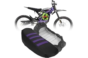 JFG RACING Dirt Bike Seat Cover,Motorcycle Anti-Slip Pad Seat Cover for Sur-Ron X/S Sur Ron Light Bee Electric Bike-Purple