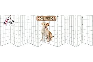P DOT WOLF PetSafe Stay & Play Dog Fence - 26ft (7.9m) for Home & Garden - Outdoor & Indoor, Temporary Fencing
