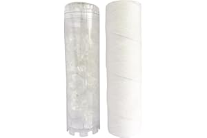 AQUAWATER - 105008 - Kit standard - 1 filtrante bobinée 20 microns et 1 anticalcaire pour filtrer les impuretés contenues dans l’eau- Pour bol de taille standard 10" - Fabriqué en France