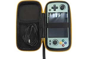 QuazarPyon Étui de Transport Rigide pour Console de Jeu Portable RG405M/RG40XX H/RG35XX H, Sac De Rangement de étanche Multifonctions pour Console De Jeux Vidéo, Facile à Utiliser Et à Transporter