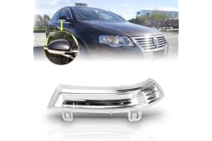 TangMiGe Blinker für Volkswagen VW GTI, Golf 5/6 Wagon/Plus, Sharan, Eos, Jetta 3, Passat; SEAT Alhambra; SKODA Superb mit E-Markierung, 1 Stück Rechte, Spiegel Blinker Seitenblinker Blinkleuchte
