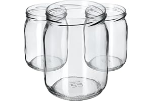 KADAX 24st Einmachgläser 540ml mit Schraubdeckel fi82 mm für Einlegen, Einmachen, Konservieren und Mahlzeitenvorbereitung - Luftdichte Twist-off Gläser (Ohne Deckel, 24 St.)