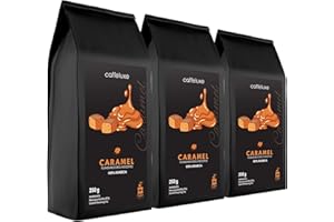 CAFFÉLUXE Caffeluxe Flavoured Ground Coffee - Caramel 3 Pack (250g Per Bag)