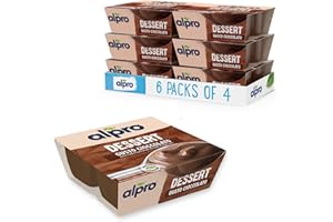 ALPRO DESSERT 100% Vegetale al gusto CIOCCOLATO, morbido e goloso (6 confezioni da 4x125 g)