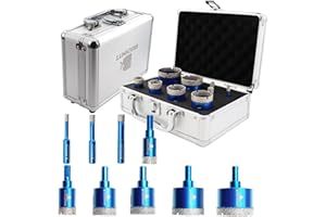 Punte Trapano Diamantate 6 8 10 20 25 32 35 43 50mm - BRSCHNITT foretto diamantato per Gres Porcellanato Piastrelle Ceramica granito Marmo