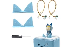 GLASSVIO 2 Stücke Ersatz Ohren,Ersatz Tasten Kabel mit Schraubendreher für Toniebox Lautstärkeregler Tasten Ohren, Mikrotaster Button Reparatur Zubehör Kompatible mit Toniebox Lautstärkeregler Tasten