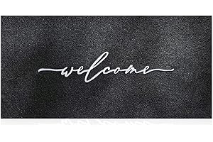 AAZZKANG Duża wycieraczka 120 x 45 cm zewnętrzna wewnętrzna wycieraczka powitalna z wytrzymałą antypoślizgową gumową podkładką łatwa czysta wycieraczka wejściowa do mocnej wycieraczki zewnętrznej