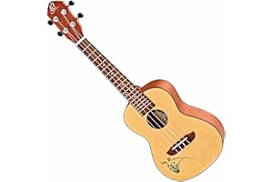 Ortega Guitars Konzert Ukulele Linkshänder – Akustisch – Bonfire Series – Fichte, Sapele, Natur (RU5L)