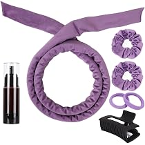 TAIHOBO Heatless Lockenwickler-Stirnband Set – 4-teilig, Ohne Hitze, Mit Clips & Gummis, Für Locken über Nacht