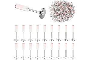 BURMONG 200 Pcs 7.3 mm Clous pour Pistolet à Clou, Cloueur Beton, Loutil Parfait pour Mini Pistolet à Clous Manuel, pour Murale en Béton et Plafond de Conduit de Câble de Fixation et Réparation