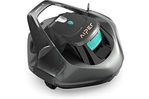AIPER Seagull SE Cordless Robotic Pool Cleaner, Pool Vacuum Lasts 90 Mins, LED Indicator, Self-Parking, Ideal for Flat Pools up to 30 Feet in Length- Gray