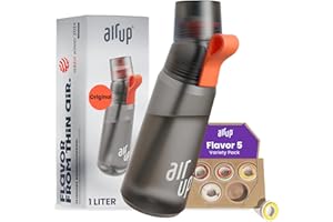 air up® Botella Gen2 Starter Set original, incluye pods en 5 sabores, botella de 1 l con sabor, sin azúcar, a prueba de fugas, apta para lavavajillas y sin BPA, color gris