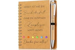 boocooberg Thank You Gifts for Colleagues, Small Gifts for Colleagues, Teachers, Inspiring, Gifts for Colleagues, Notepad, 10 x 15 cm, Best Thank You Gift, Colleagues Farewell Gift