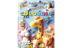 ABC Handwriting Practice & Coloring Book: Cozy Friends, Dinosaurs, Unicorns, Mermaids, Rockets, Cool Animals | Alphabet Learning, Handwriting ... for School Readiness | Cozy Colors | Ages 3-6