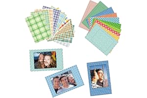 BEPSYOM 40 Pièces Cadre Photo Instantané Autocollants pour Mini Film, Cadre Photo Décoratif (Couleur)