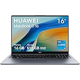 HUAWEI MateBook D 16,16GB+512GB Win11,leggero di 1,68 kg，Processore Intel®Core™ serie H，Display FullView da 16 pollici，SuperC