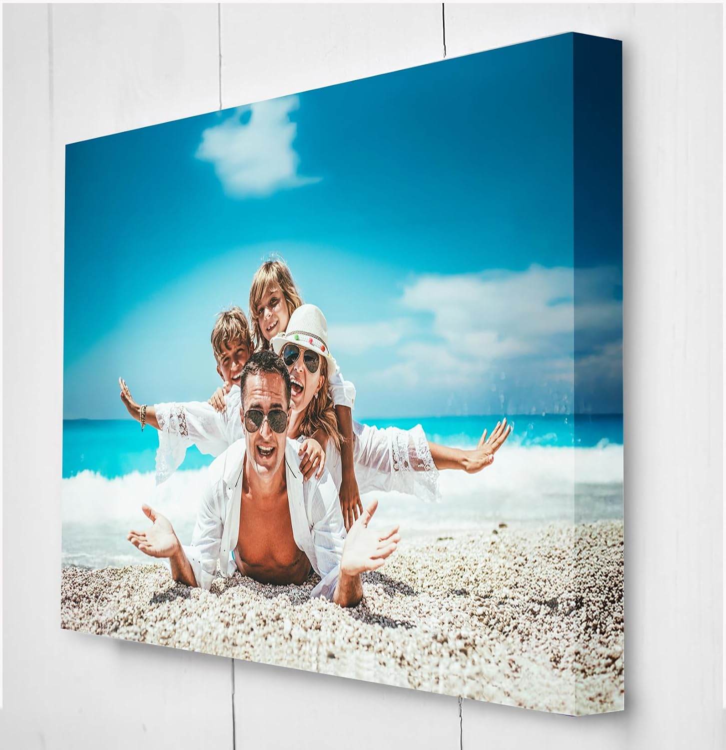 Star Online Personalised Canvas Photo Prints Pictures Birthday Frames Gifts For Mum,Dad Custom & Wall Art Holiday Memory (20x25cm (8x10in))