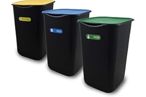 Belli e FORTI Pattumiera, Polipropilene, Nero, Grande