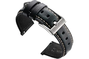 Zehior Leather Watch Bands Vintage Quick Release Replacement Watch Straps for Men Women 18mm 20mm 22mm 24mm