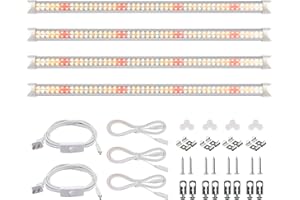 wolezek - Lámpara LED para plantas de interior, 384 LED, lámpara de crecimiento para plantas, diseño de cadena de Daisy (equivalente a 300 W HPS), BL-D60A