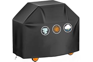 YTWKAFA Funda Barbacoa Exterior Impermeable, 600d Oxford BBQ Funda Barbacoa, Resistente A La Lluvia, Parrilla Barbacoa Al Desgarro Y A Los Rayos UV Accesorios Barbacoa Barbacoa Portatil (147×61×122cm)