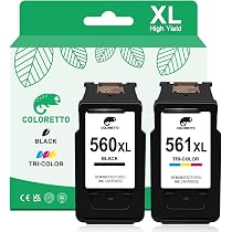 COCCINK Druckerpatronen: PG-560 XL & CL-561 XL Für Canon Pixma TS5350, TS7450 & Mehr – Hohe Kapazität