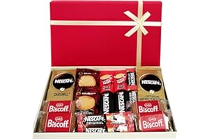 OFFER SHOP Coffee Gift Hamper Set - Perfect Selection of Instant Coffee Biscoff Biscuits & More | Ideal Coffee Box Gift for Men & Women