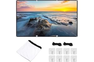 SUNERLORY Proiezione da 100 pollici, parete di proiezione pieghevole HD 16:9, parete di proiezione esterna ed interna, parete di proiezione fronte/retro antipiega, per film per home theater, campeggio party