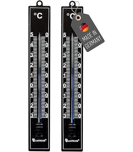 VELAMP Termometro Analogico 40cm – Plastica Resistente – Per Interni/Esterni, Giardino, Cucina – Scala Da -40 A +50°C – Bianco