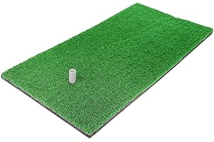 BETTGOLF '12''x24'' Golf Mat, Practice Hitting Mat with Rubber Tee Holder Realistic Grass Putting Mats Portable Outdoor Sports Golf Training Turf Mat Indoor Office Equipment'