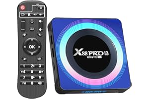 DULMSSXY Android tv box,Smart tv box Android 13.0 4GB RAM 32GB ROM RK3528 Quad-Core 64bit Cortex-A53 Mali 450 MP2 GPU Support 8K 3D 1080P 2.4/5.0GHz WIFI BT5.0 10/100M Ethernet DLNA USB 3.0 H.265