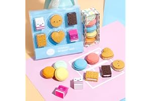 DAFUHAO 22 Pezzi Gomma per Cancellare a Forma di Cibo Mini Gomma per Bambini Gomme da Cancellare Colorate Gomma della Matita di Stile della Novità per Riempitori del Sacchetto del Partito