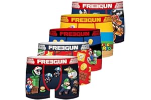 FREEGUN Calzoncillo Ropa Interior Chico Microfibra Raving Rabbids (Paquete de 5)