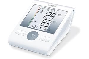 ‎SANITAS Sanitas SBM 22 Oberarm-Blutdruckmessgerät (mit Manschettensitzkontrolle, farbige Einstufung der Messergebnisse)