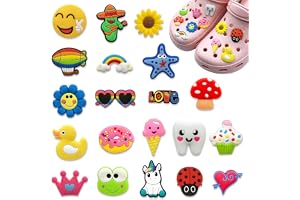 20 st. stift för crocs, dekorativa stift, skohängare, tillbehör och dekorationer för skor. Crocs plug-in skotillbehör och dek