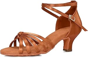 VASHCAME - Donna Scarpe da Ballo Latino/Sala da Ballo/Standard Tacco 5cm/7cm