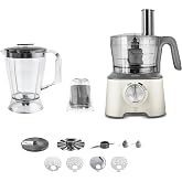Karaca x Refika Birg&uuml;l Mastermaid Power Multifunctional 10 in 1 Swiss Cream Mutfak Robotu 2000W