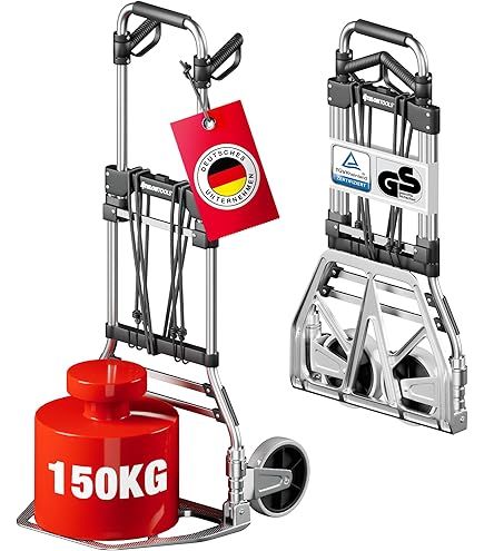 ATHLON TOOLS Diable Pliable en Aluminium - 70 kg capacité ATHLON TOOLS Diable Pliable en Aluminium - 70 kg capacité